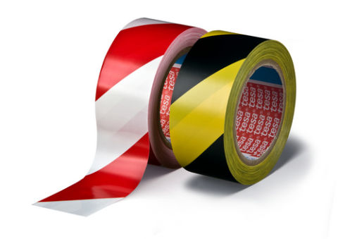 Warn- / Markierungsklebeband tesa 60760, 33m x 50mm, gelb-schwarz